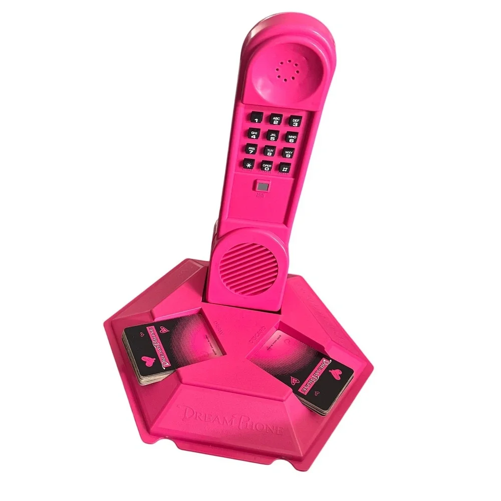Vintage 1991 Milton Bradley Electronic Dream Phone Board Game Pink 90s Retro Toy - Picture 4 of 11